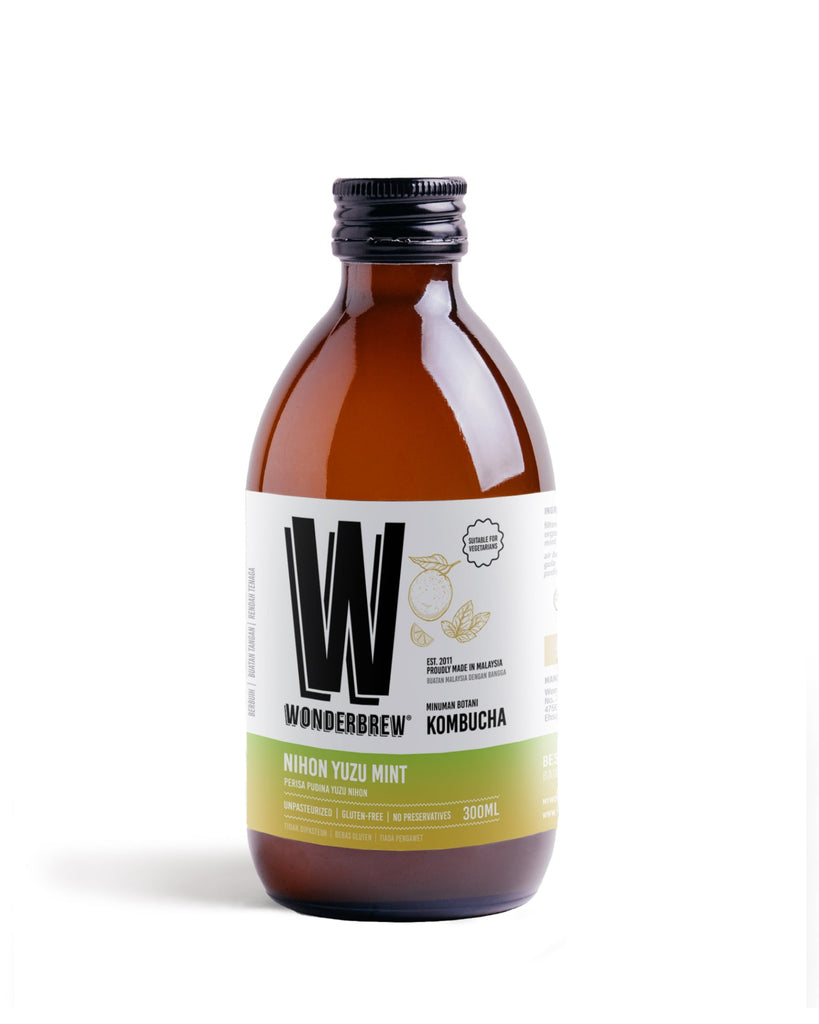 Wonderbrew Nihon Yuzu Mint Kombucha