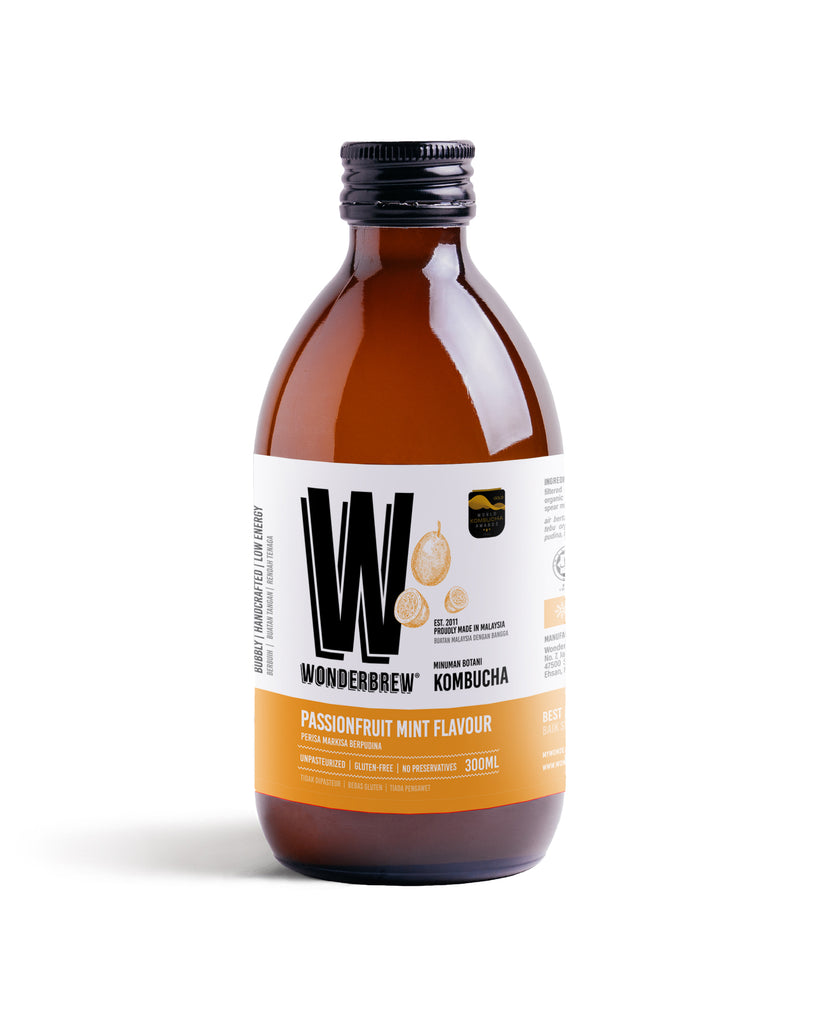 WonderBrew Passionfruit Mint Kombucha